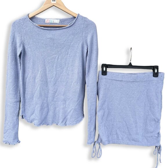 FP Beach | Free People | Cabo Sweater Set in Blue Heron | XS - Picture 5 of 10